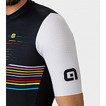 Веломайка мужская ALE MAGLIA MC / SS JERSEY LOGO PR-S NERO/BLACK